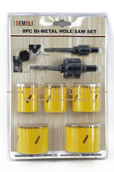 8pc Bi-Metal Hole Saw Set 